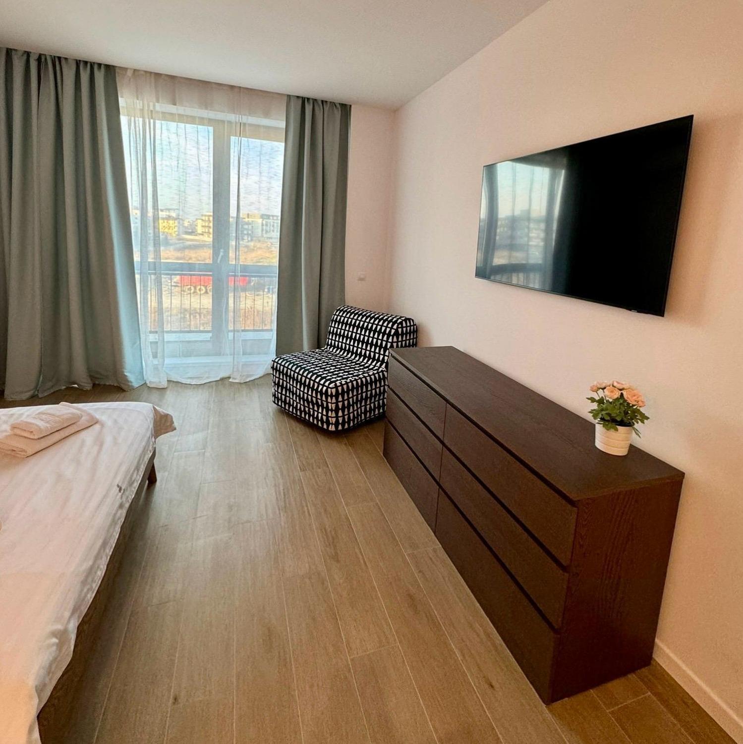 Apartmán Cez Studio Mamaia Nord Năvodari Exteriér fotografie